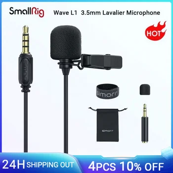 SmallRig-3.5mm TRS/TRRS 전문 라발리에 마이크, 유튜브 비디오 촬영 3388B 휴대 전화 컴퓨터용