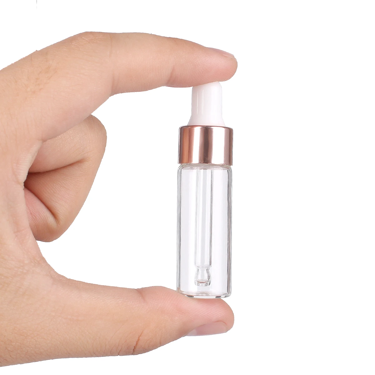 Transparent Mini Glass Dropper Bottle 20/50/100pcs 1ml/2ml/3ml/5ml with Glass Pipette for Essential Oil Aromatherapy Liquid Vial