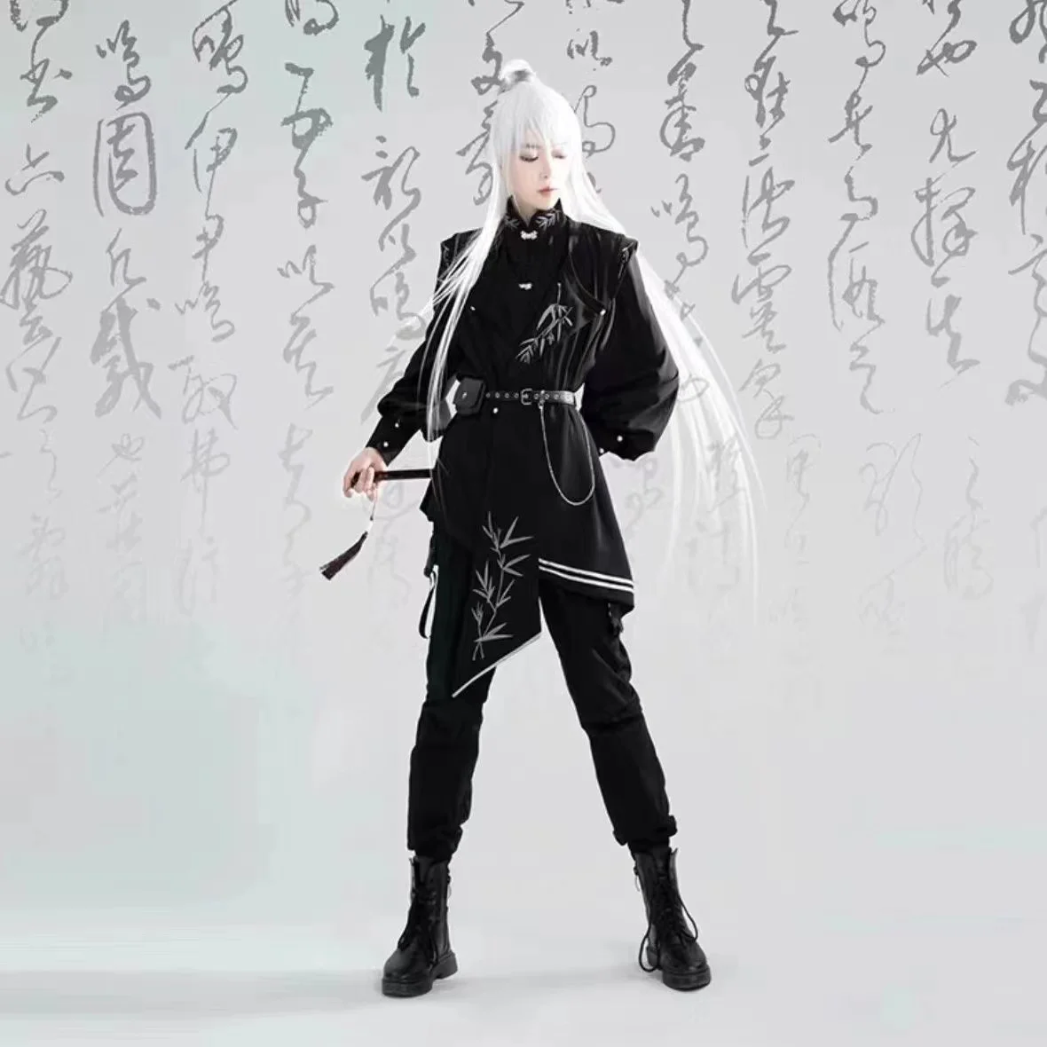 Hanfu Jacket Neutral Style Han Element Robe Men Women New Chinese Tang Costume Vintage Niche Dark Black Fashion Couples Shirt Clothing men chinese style shirt,hanfu jacket