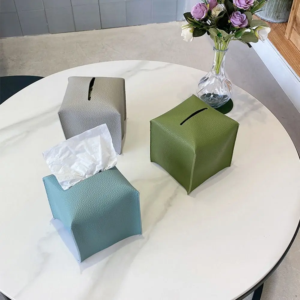 

Dustproof Tissue Paper Box Paper Dispenser Simple INS Desktop Napkin Holder Rectangular Waterproof Tissue Holder Car