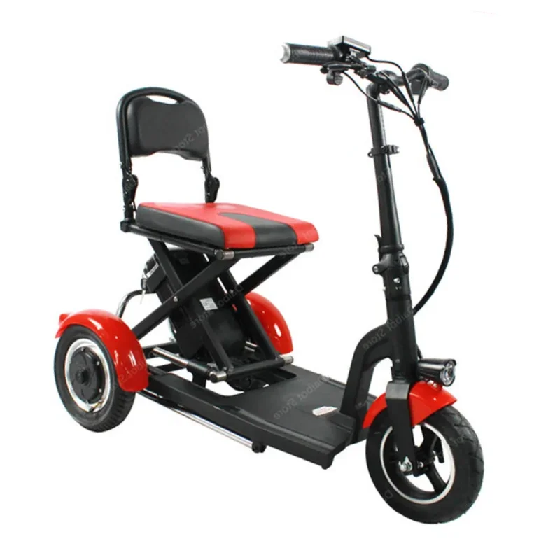 Electric Scooter For Elderly Disabled Foldable Electric Tricycle Scooter 300W 36V 3 Wheel With Seat for Adults