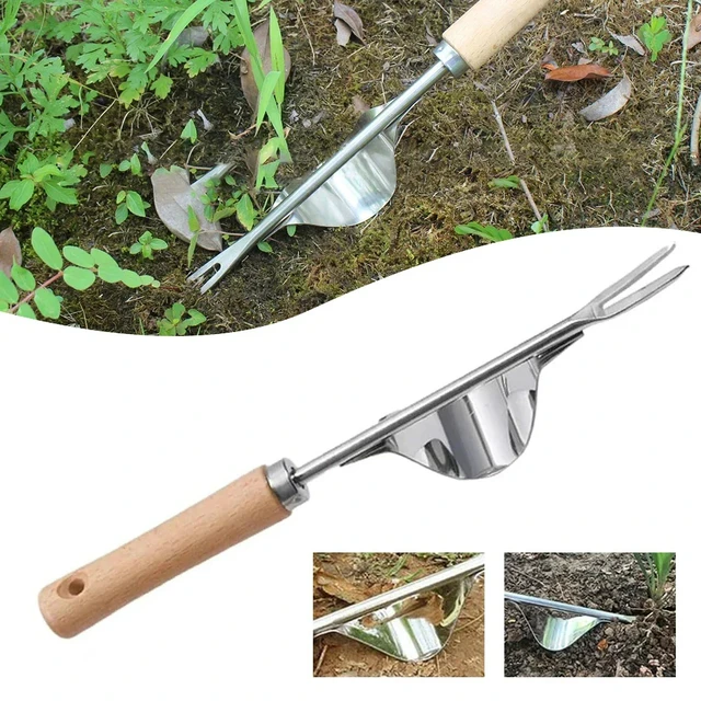 Manual Weed Remover Stainless Steel Spatula Weed Puller Garden Crack Weeder for Outdoor Yard Hoe Gardening Tools 6