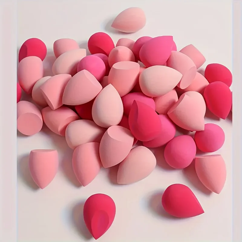 10Pcs Multi-Color Makeup Sponges - Hypoallergenic  for Liquid/BB Cream/Powder | Pore-Blurring Wet&Dry Application