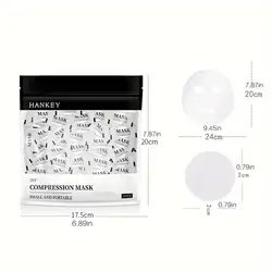 100PCS Portable Disposable Compressed Facial Mask - Non - Woven Cotton (Onesize)