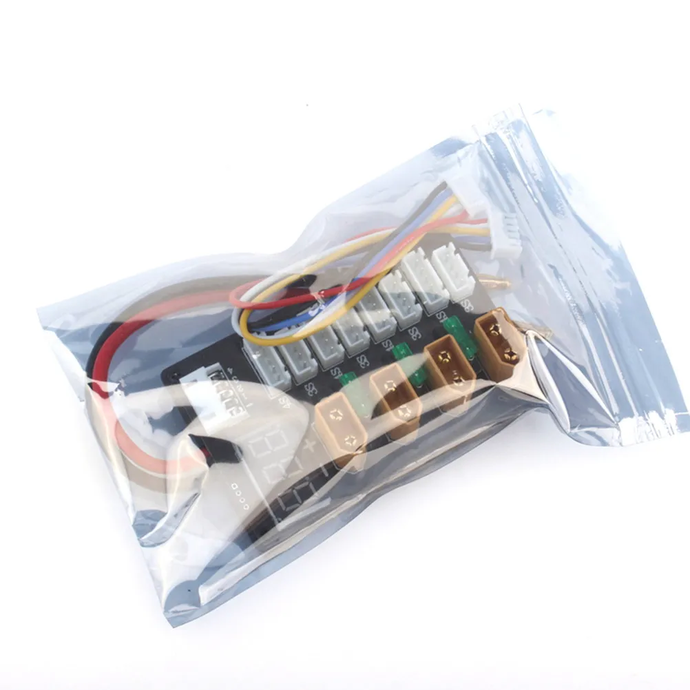 1Pcs Xt60 병렬 충전 보드 4채널 알루미늄 케이스(리포 배터리 밸런싱용 퓨즈 3개 포함) 빠른 안전 충전 효율적