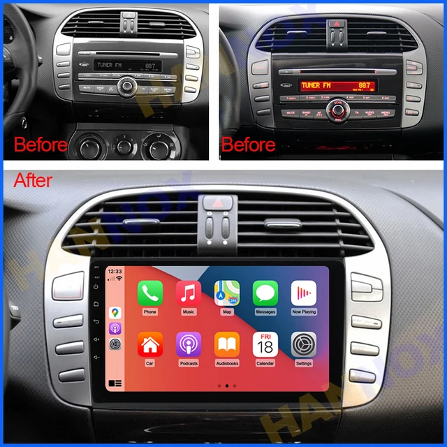 Radio Android 13 For Fiat Bravo 2007-2012 Carplay Car Multimedia Player  Auto Navigation Stereo 4g Gps Bt Wifi Dsp Autoradio