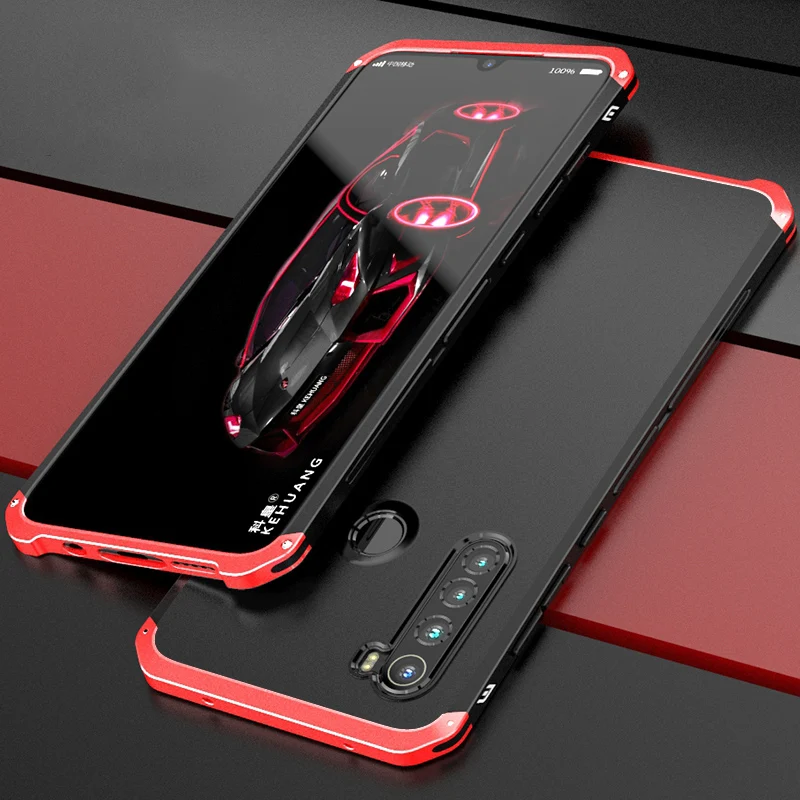 Luxury Shockproof Cases For Xiaomi Redmi Note 11 10 9 8 Pro Case Slim Hard Aluminium Hybrid Pc Cover For Redmi Note11 Note10 Pro