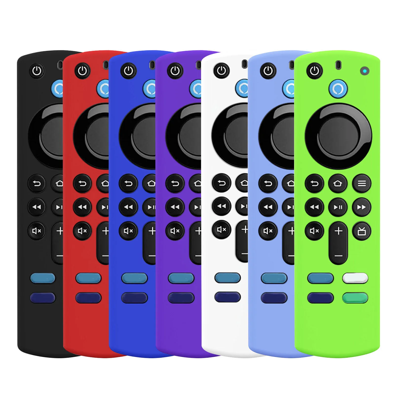 ForAlexa Voice Remote 3rd Gen Case Stick 3rd Gen Remote Control Soft Silicone Protective Cover Anti-fall Anti Slip silicone remote case,silicone remote cover,silicone remote sleeve,remote controller cover,silicone case protector