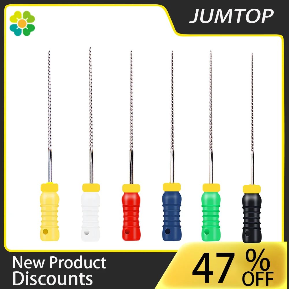 6pcs/pack Dental Hand Use Kfiles Stainless Steel Endodontic Root Canal Files Dentist Tools