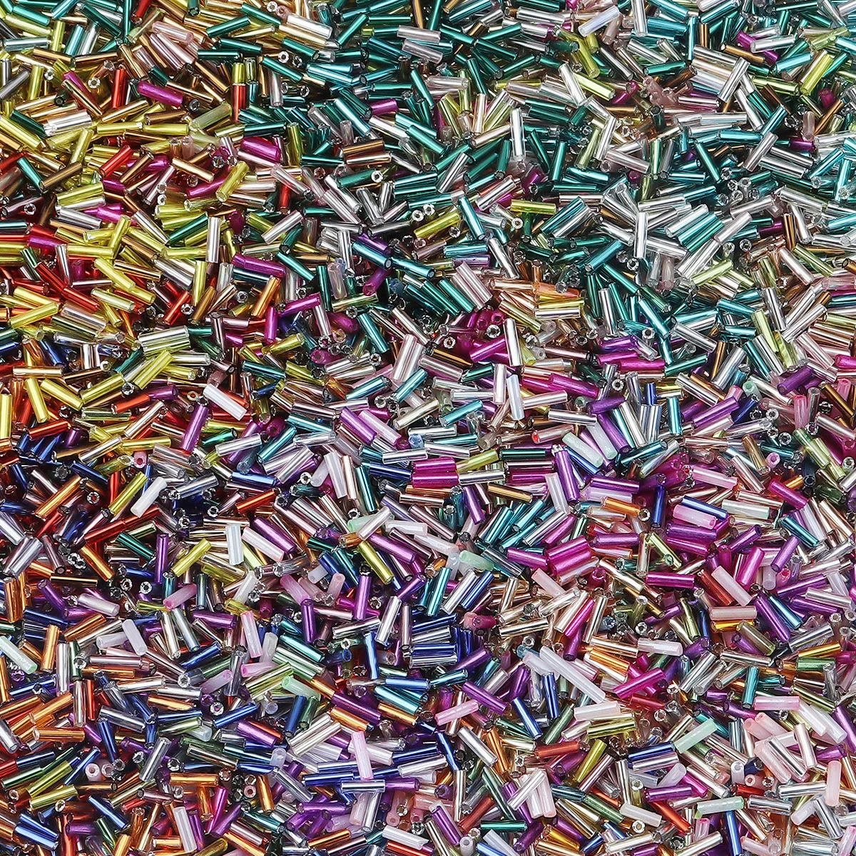 10g/묶음 2mm 체코 유리 비즈 튜브 라이스 비즈 씨드 비즈 루즈 스페이서 비즈 쥬얼리 제작 DIY 목걸이 액세서리