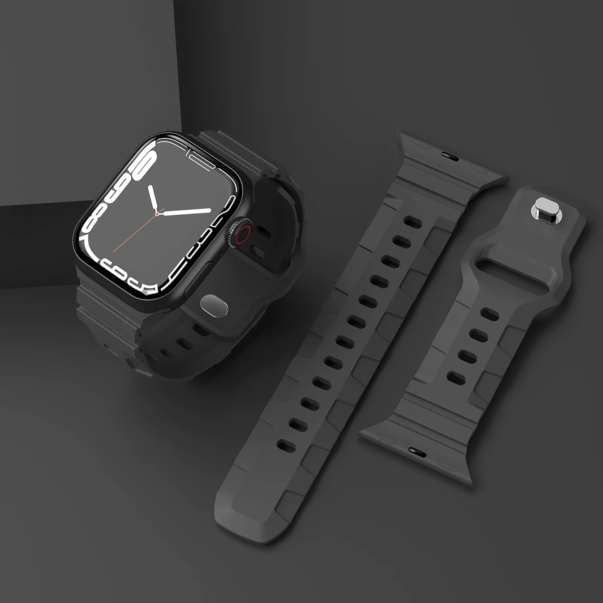 

Мягкий силиконовый ремешок для Apple Watch Band Ultra 49 мм 44 мм 45 мм 42 мм 41 мм 42 мм 38 мм, спортивный ремешок для часов iwatch Serise 8 7 6 5, браслет