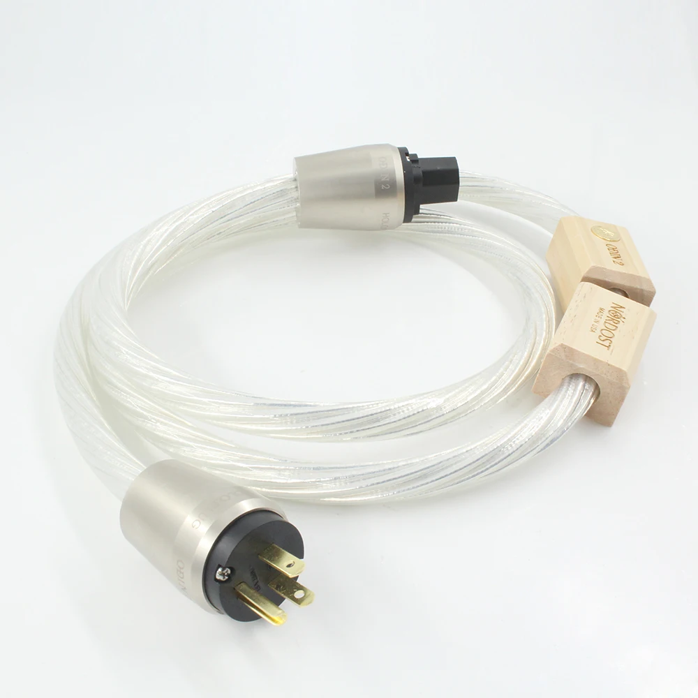 

Hifi Nordost Odin 2 AC Power Cord 7 Cores Silver-Plated 14AWG EU/US C15/C19 20A Plug Audio Power Cable Wire