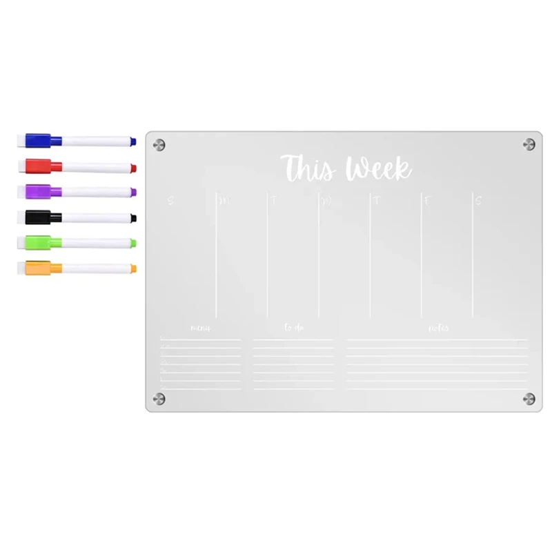 

Планировщик прозрачный магнитный календарь доска блокнот магнитная наклейка на холодильник