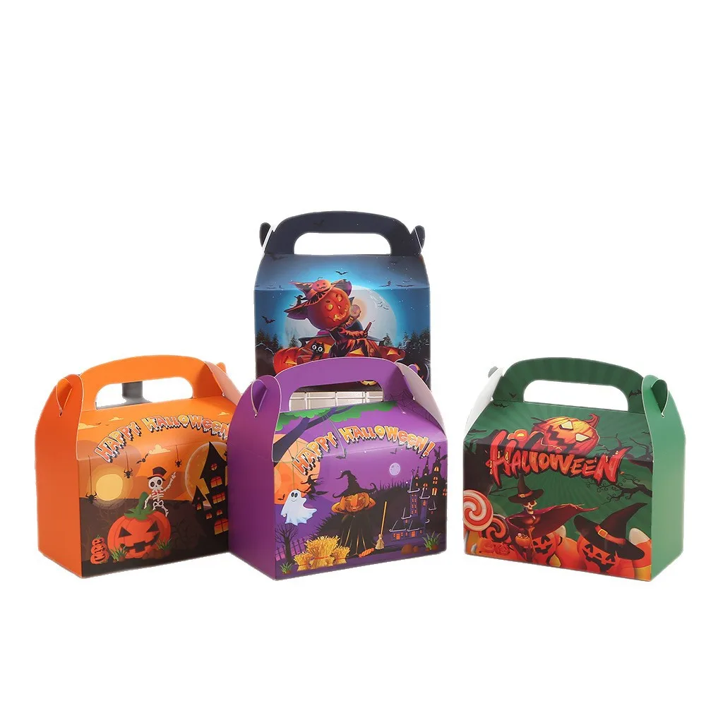Pumpkin Bat Ghost Printed Halloween Kraft Paper Gift Bags for Party Favors Trick or TreatBirthday and Craft Supplies 5