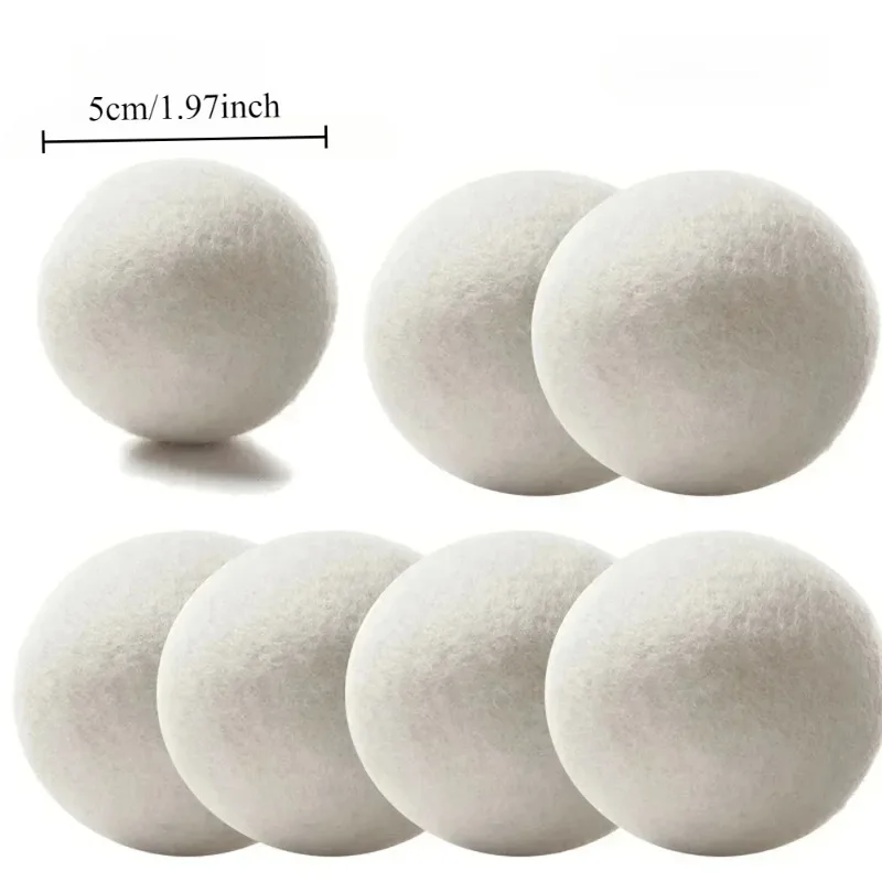 3/6pcs Wool Dryer Balls Reusable Anti-static and Anti-winding Laundry Ball Washing Machine Wash Clothes Accessory Laundry Tool