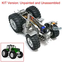 LESU 1/16 4X4 Metal Chassis Part Unpainted Kits for Toys AOUE-1050 RC Tractors Remote Control Car DIY Model with ESC Motor Servo 1