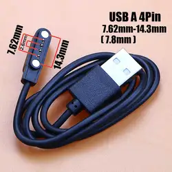 Magnetic USB - C Smartwatch Charger with Pogo Pin Technology (USB A 4Pin 12.3mm)