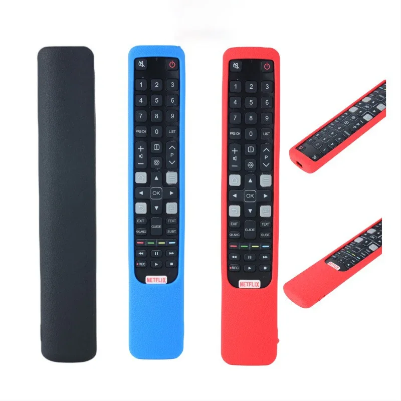 Silicone Remote Case Silicone Remote Sleeve Silicone Remote Cover Remote Controller Cover Fit for TCL TV RC802N YUI1 YAI3 YUI2 YU14 65C2US 75C2US Remote Holder Soft Dust Protective