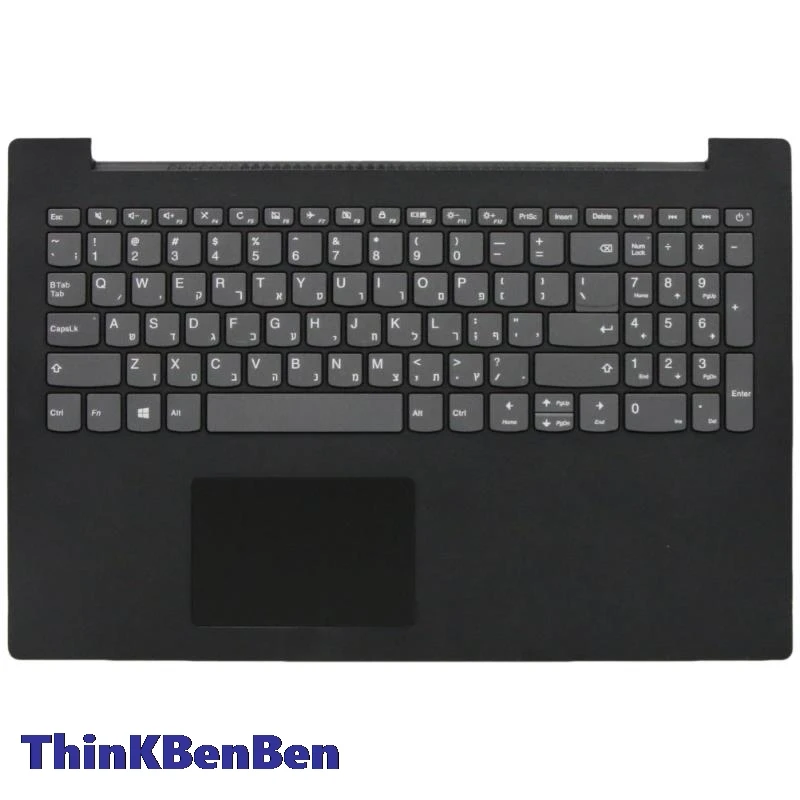 

HB Hebrew IL Israel Keyboard Upper Case Palmrest Shell Cover For Lenovo Ideapad V145 15AST 330C 15IKB 130 15 Laptop 5CB0T25474