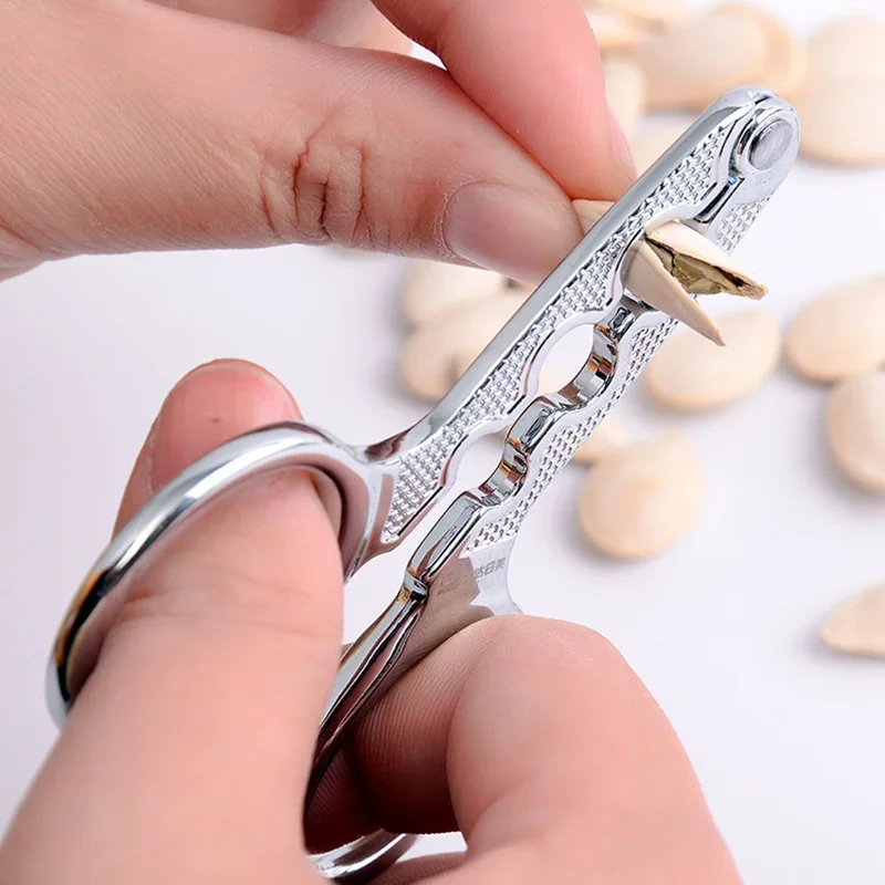 Multifunction Stainless Steel Sunflower Melon Seed Plier Nut Cracker Creative Home Tool Kitchen Gadget Accessories nut spice grinder