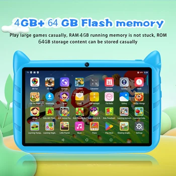 New 7 Inch Global Version 5G WiFi Kids Tablets Quad Core Android Learning Education Tablet PC 4GB RAM 64GB ROM Children’s Gifts