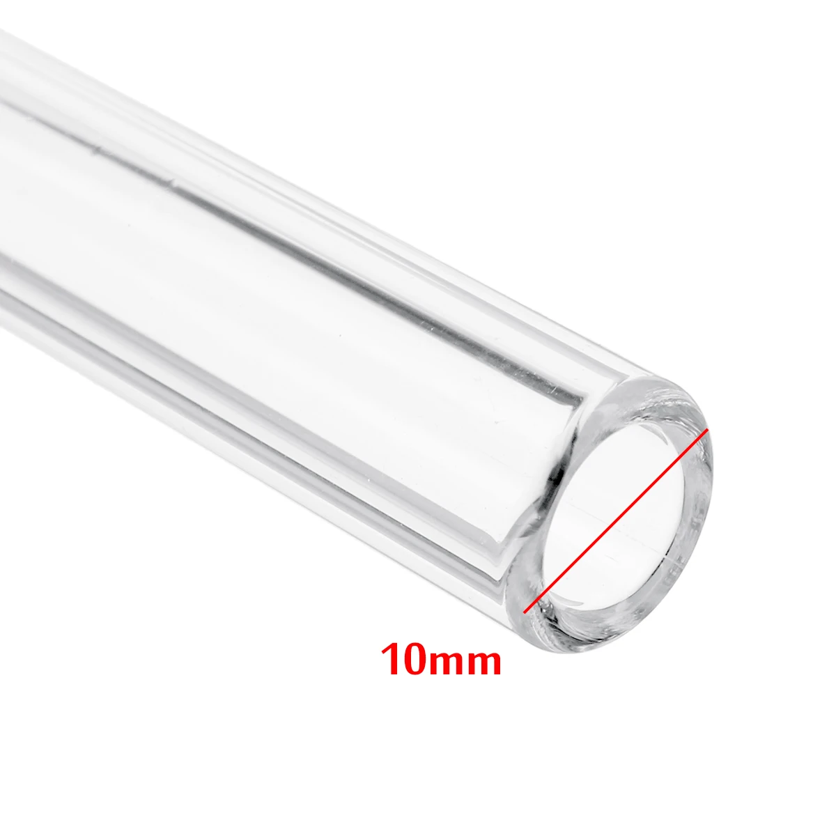 4 Inch Long 10 Pieces Glass Borosilicate Blowing Tubes 10 mm OD 2mm Thick Wall Tubing Clear Tubes Art DIY glass blowing tubes