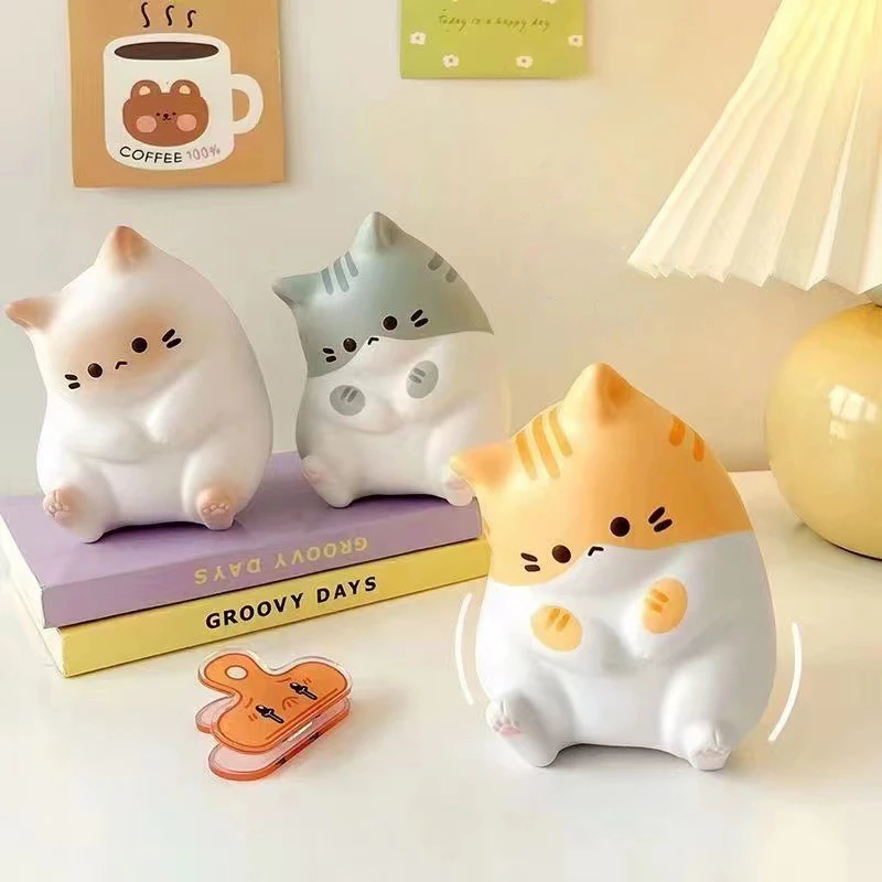 New Cat Stress Relief Squishy Toy PU Slow Rising Squeeze Antistress Ball Cartoon Table Ornaments Squishy Stress Reliever Toys 2