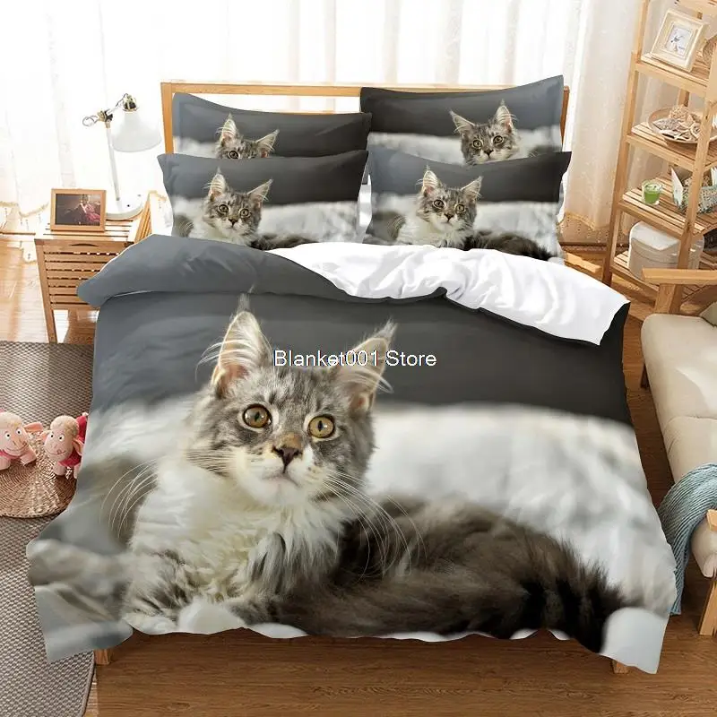 

Cat Bedding Set Duvet Cover Set 3d Bedding Digital Printing Bed Linen Queen Size Bedding Set Fashion Design