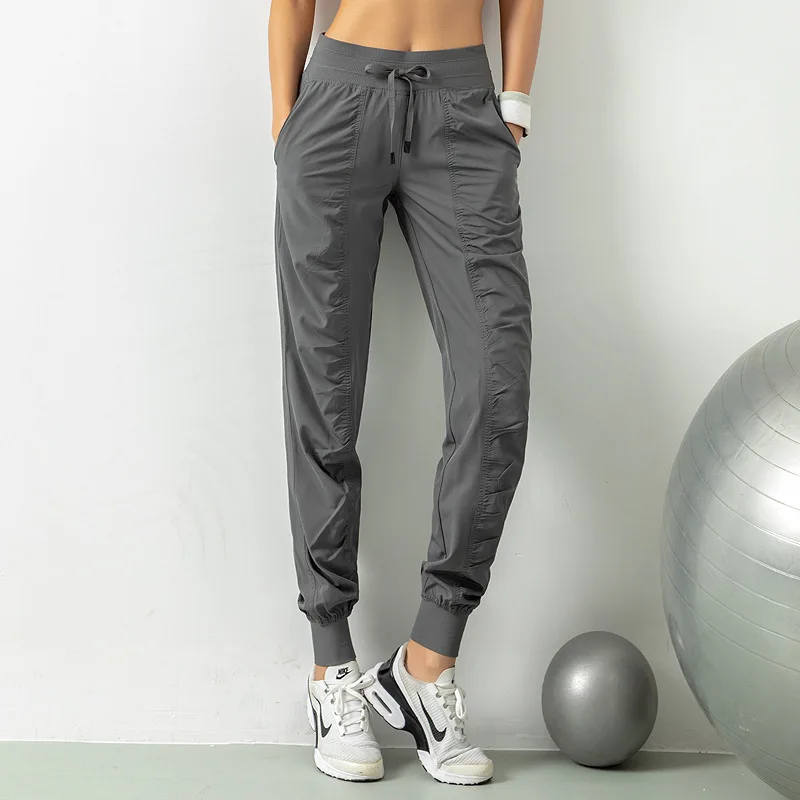 Loose sweatpants Women's slimming quick-drying pants Casual running fitness band sweatpants Breathable yoga pants