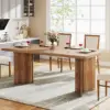 Tribesigns 63-inch Dining Table for 4-6, Farmhouse Kitchen Table with Large Tabletop, Rectangular Dinner Eating Table for Dining 1