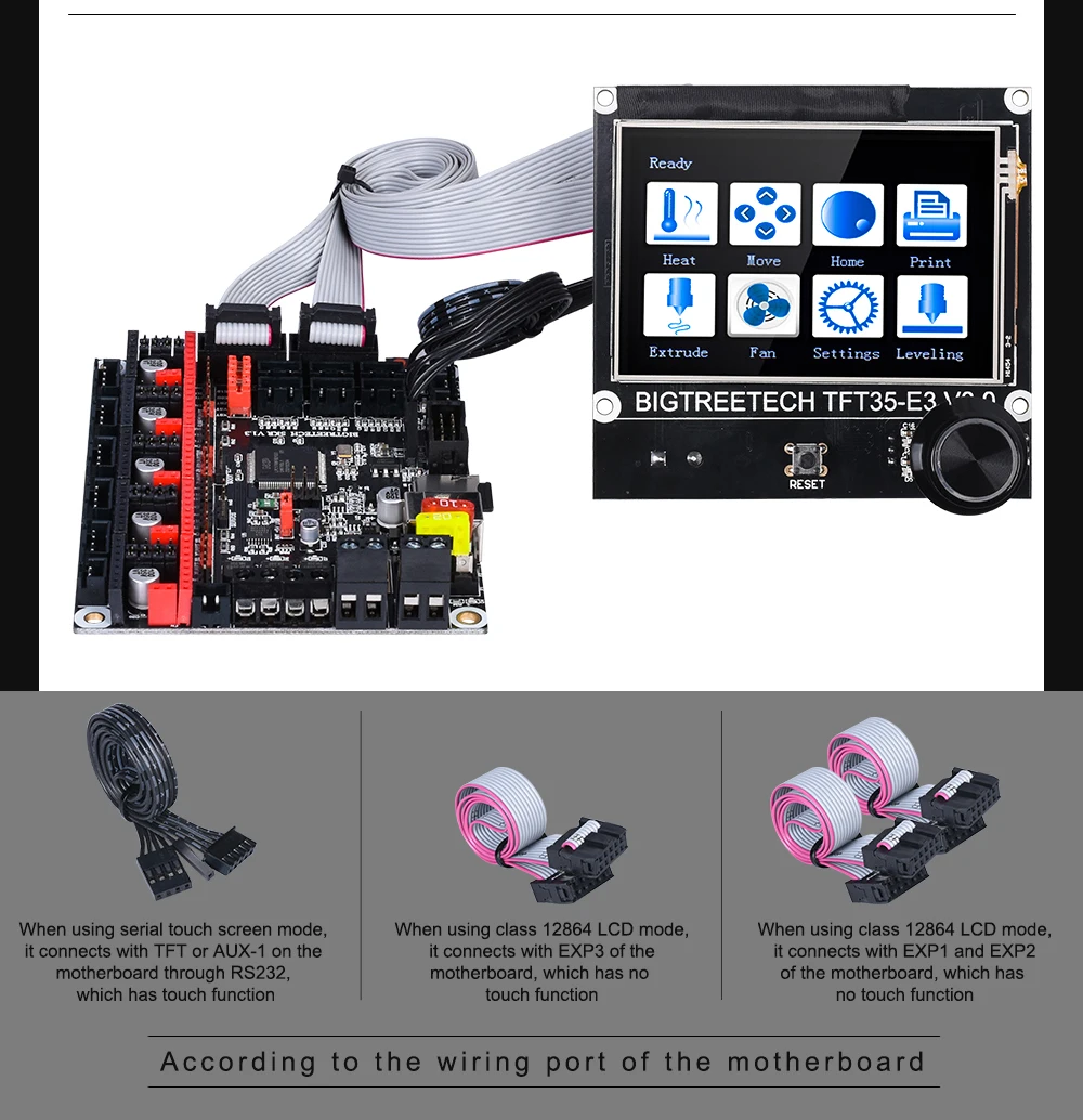 Display TFT35 SPI V2.1 Per Stampanti 3D - Compatibile Con BTT Manta M8P Display TFT35 SPI V2.1 Per Stampanti 3D - Compatibile Con BTT Manta M8P