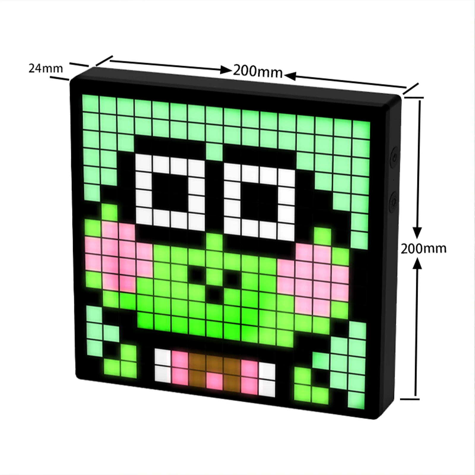 LED Pixel Display, 32x32 Programmable Pixel Art Display With APP Control, Creative Animations, Fun Text And Digital Clock, Gamin