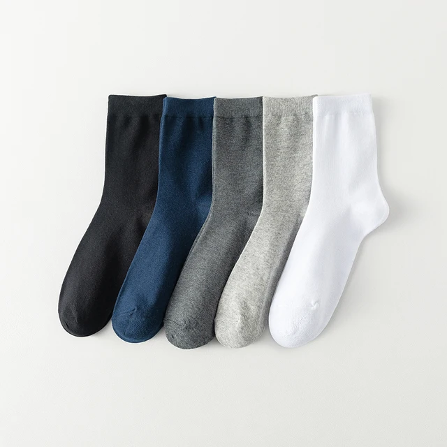 10 Pairs Men's Cotton Socks New styles Black Business Men Socks - Image 2