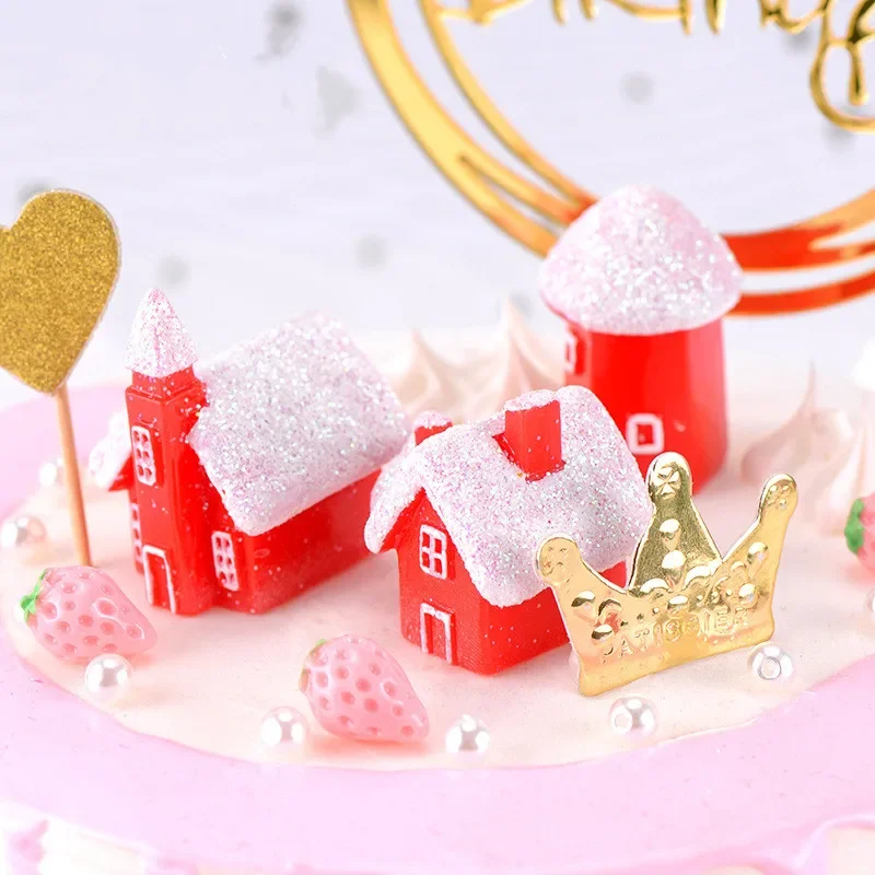 

1 шт., декоративные статуэтки для рождественского снежного дома