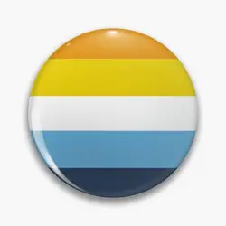 Vibrant Aroace Flag Lapel Pin - Customizable Fashion Brooch Accessory - 38mm(1.5in)