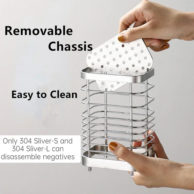 Kitchen Stainless Steel Rectangular Hanging Utensil Drying Rack Home Chopsticks Spoons Drainer Basket Flatware Storage Drainer 2