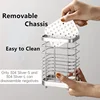 Kitchen Stainless Steel Rectangular Hanging Utensil Drying Rack Home Chopsticks Spoons Drainer Basket Flatware Storage Drainer 2