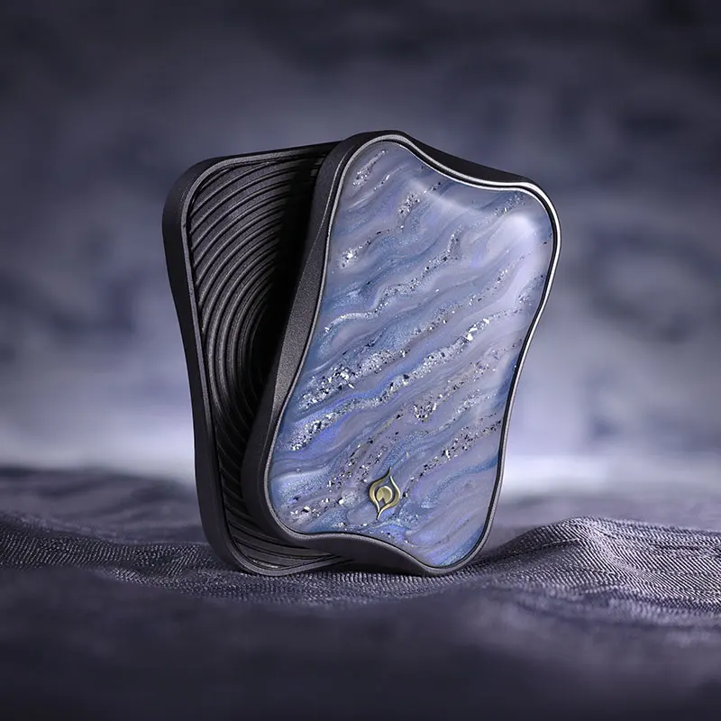 Peacock Aura Sand Slim Pro Unlimited Pushing Slider Fidget Slider