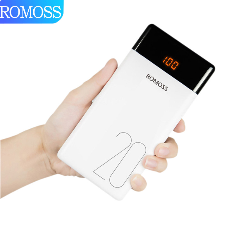 ROMOSS LT20 20000MAH Power Bank Orignal Portable External Battery PD 18W Fast Charging Mobile USB C Quick Charger for Smartphone