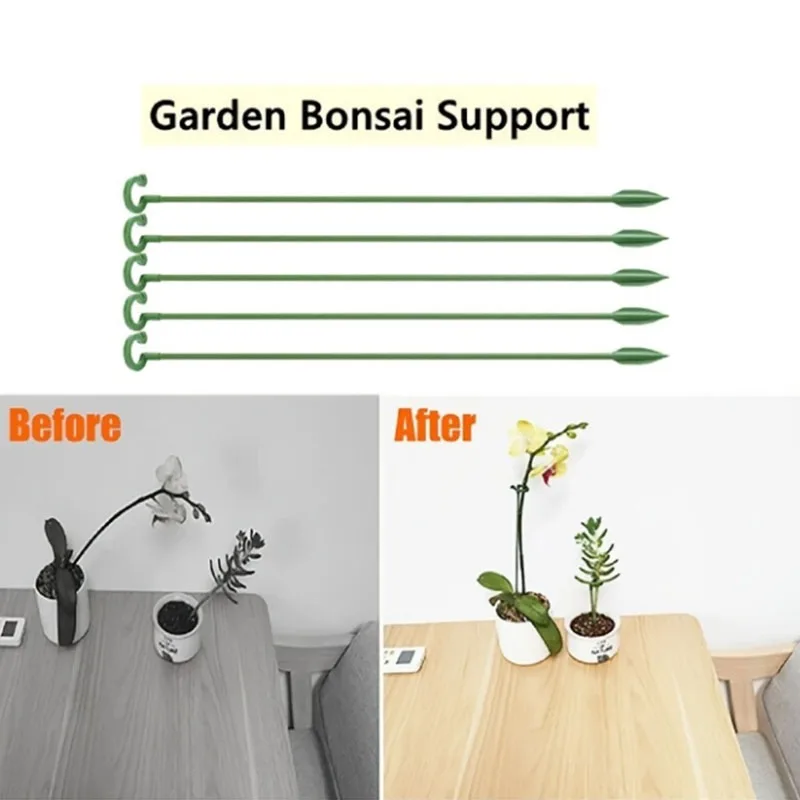 Plant Support Stake with Clip Garden Stake for Indoor Outdoor Plant Support Climbing Vines Flowers Gardening Accessories
