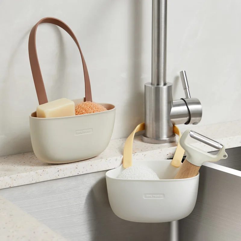 Kitchen Sink Accessories Kitchen Sink Sponges Soap Holder Bathroom Dish Drain Water Basket Storage Drying Rack Accessories Organizer