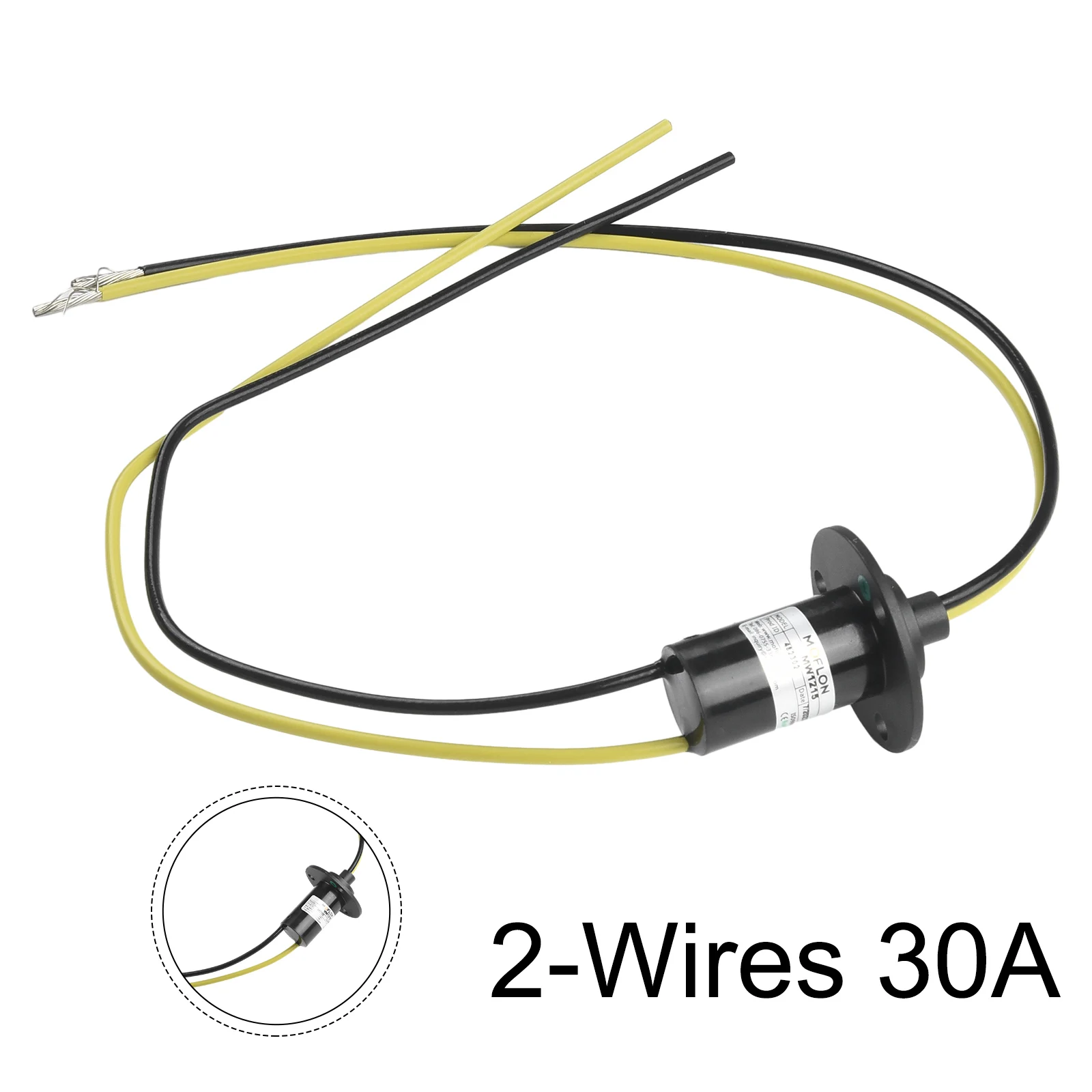 

Wind Power Slip Ring 2-Wires 30A Electrical Slip Ring Collector Ring Wind Turbine Generator Conductive Joint With Flange MW1230