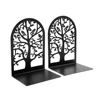2Pcs Bird Group Bookends Tree of Life Bookends Metal Heavy Duty Desktop Home Office Supplies Storage Books Gift for Book Lovers 4