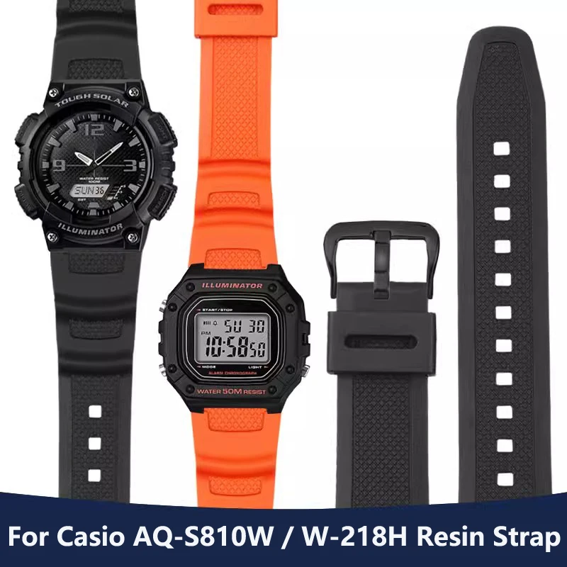 Cinturino Per Orologio In Gomma Per Casio Ae-1000W Aq-S810W Aq-S800W Ae-1200 W-735H Cinturino In Silicone Da Uomo Sportivo Bracciale Per Orologio Impe