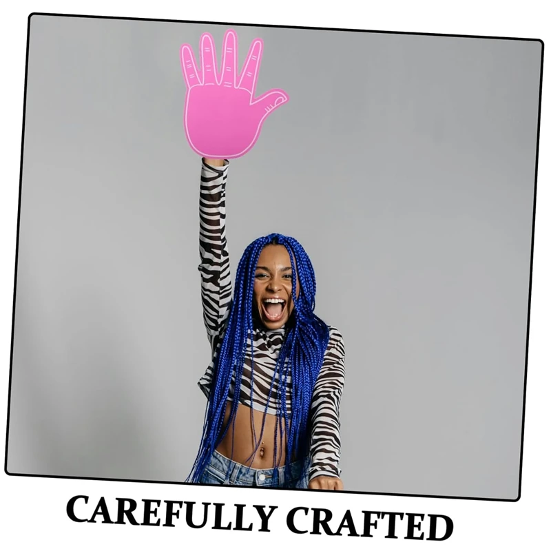 Sports Cheering Props Giant EVA Foam Hand Gloves Fingers Cheerleading Accessories Pompoms For Football Fan Events Fun Party