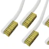 5Pcs 175mm Brass Wire Brush Mini Paint Rust Remover Steel Wire Brushes Industrial Metal Polishing Burring Cleaning Brush 3