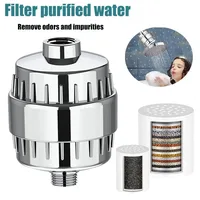 15-20 Stages Heavy Metals Filtered Soften Hard Water For High Output Shower Shower Head Water Filter to Remove Chlorine Fluoride
