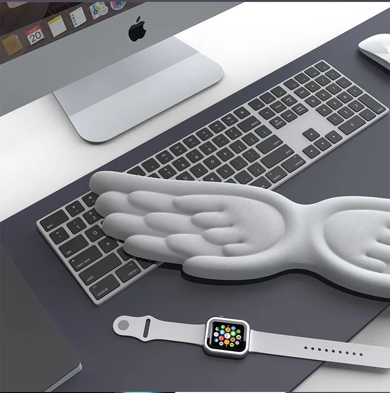 wzgae Mechanical Keyboard, Mouse, Wrist Rest, Computer Keyboard, Laptop, Angel Wing, Memory Foam, Mouse Pad Wrist Support 9 Sc18405a6b8594d2c94d2ba44bb35f357n