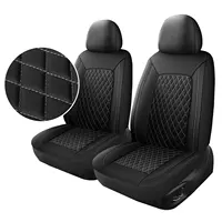 All-Season Quilted Faux Leather Car Seat Covers Universal Fit Most Cars 6