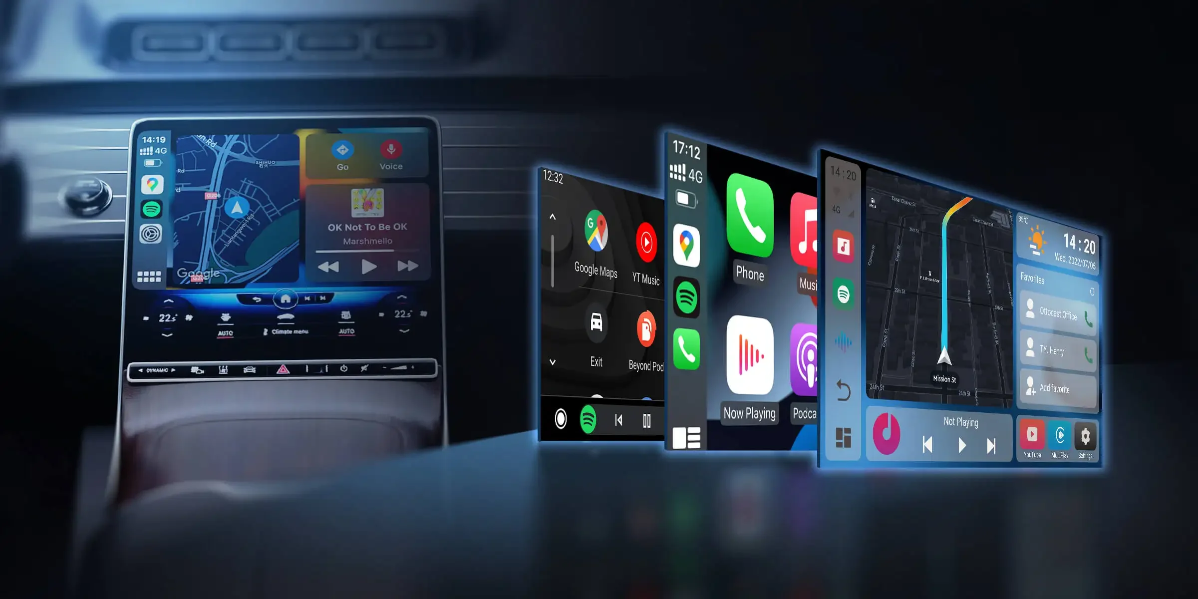 Ottocast picasou 2 pro carplay ai box drahtloses carplay android  